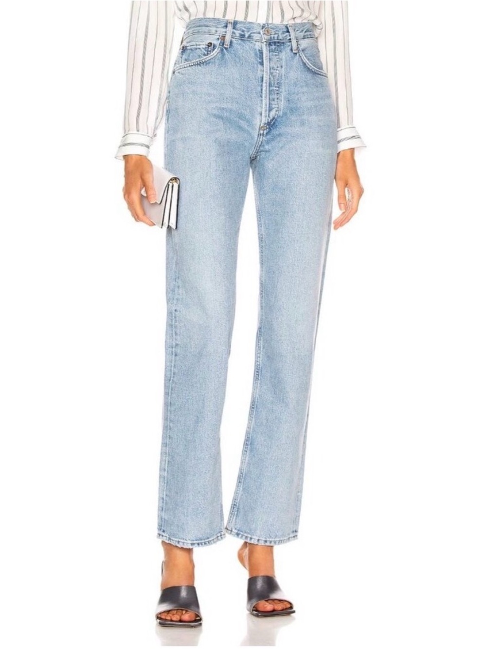 AGOLDE  Lana Straight Jeans in Riptide